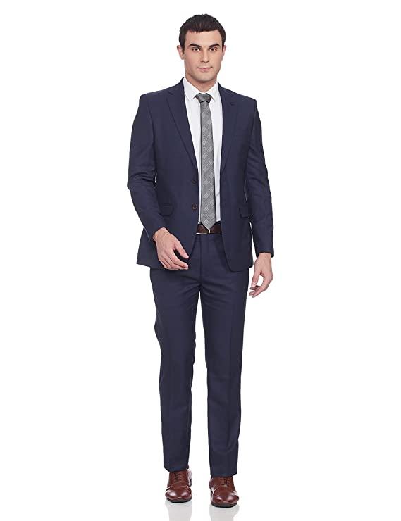 Raymond Men's Poly Viscose Notch Lapel Suit (RMDX01827-V8_Purple_Small) - Image 3