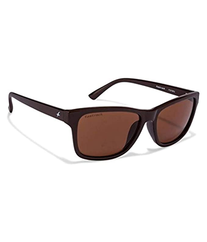 Fastrack Men's Square Sunglasses Brown Frame, Brown Lens -Pack of 1 - Image 3
