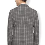 Van Heusen Sport Men's Notch Lapel Slim fit Blazer (VSBZWSLFW57318_Grey_40)